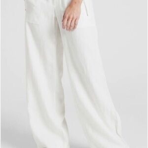 Athleta Cabo Linen Wide Leg Pant White 22
NEW #447244